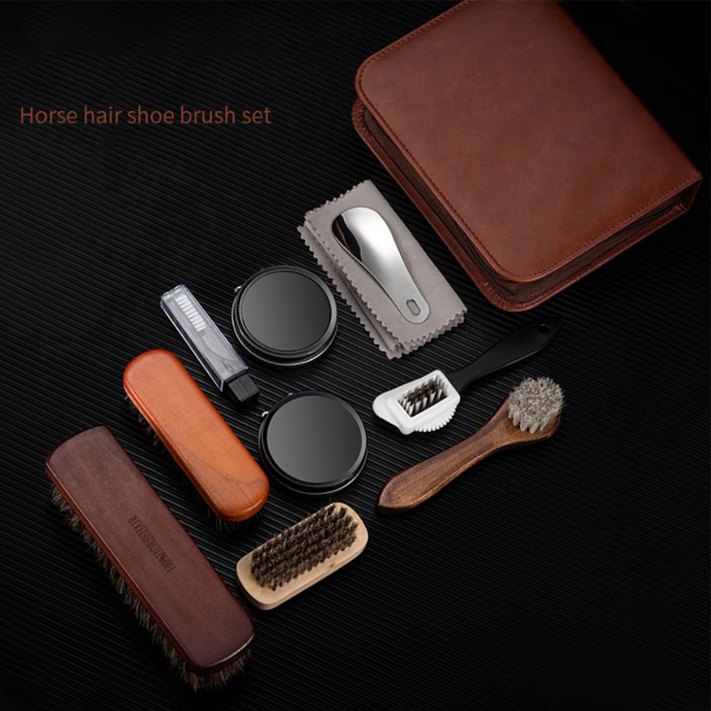 HorseHair Shoe Brush Set Leath - Sneaker Care Spray ulasan dan harga