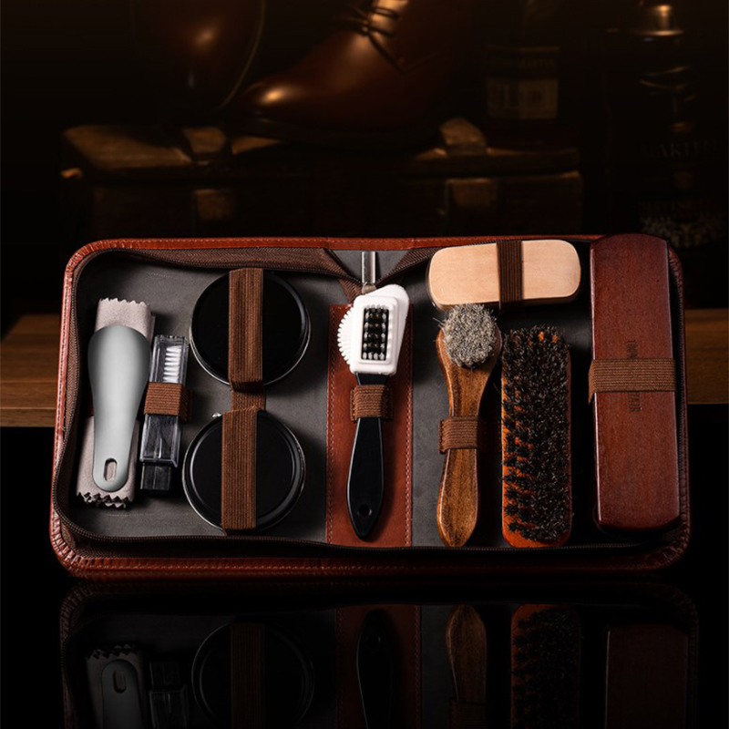 HorseHair Shoe Brush Set Leath - Sneaker Care Spray ulasan dan harga