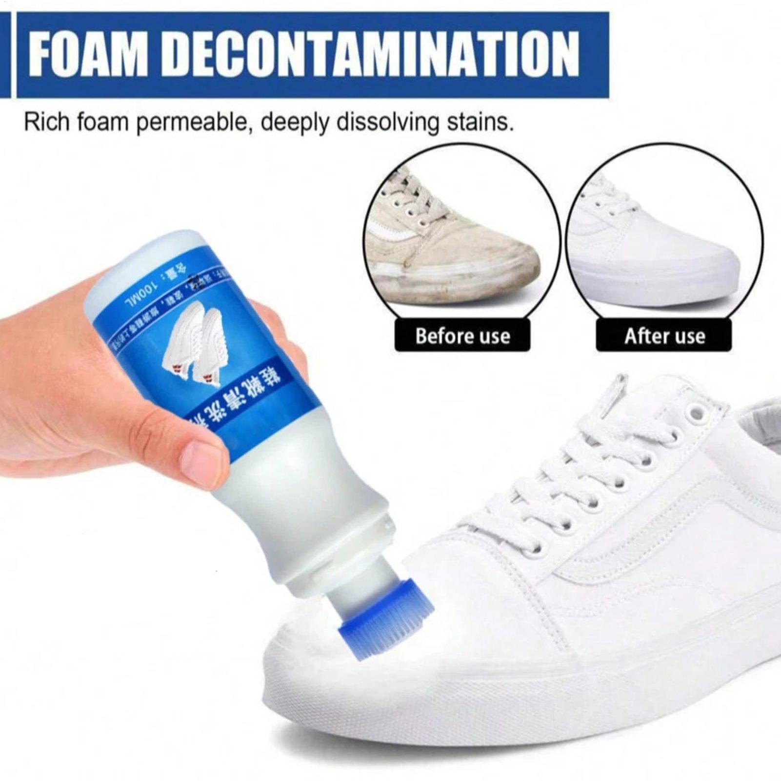 White Shoe Cleaner 100ml Foam  - Sneaker Care Spray ulasan dan harga